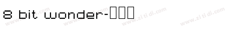 8 bit wonder字体转换